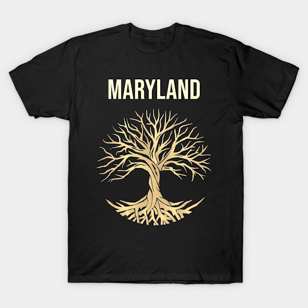 Tree Of Life City Maryland T-Shirt by flaskoverhand